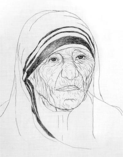 Mother Teresa (Use Black Human Hair)
